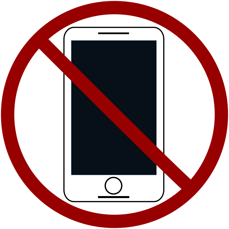 No Cell Phones Free Clipart Download - No Smartphone Icon