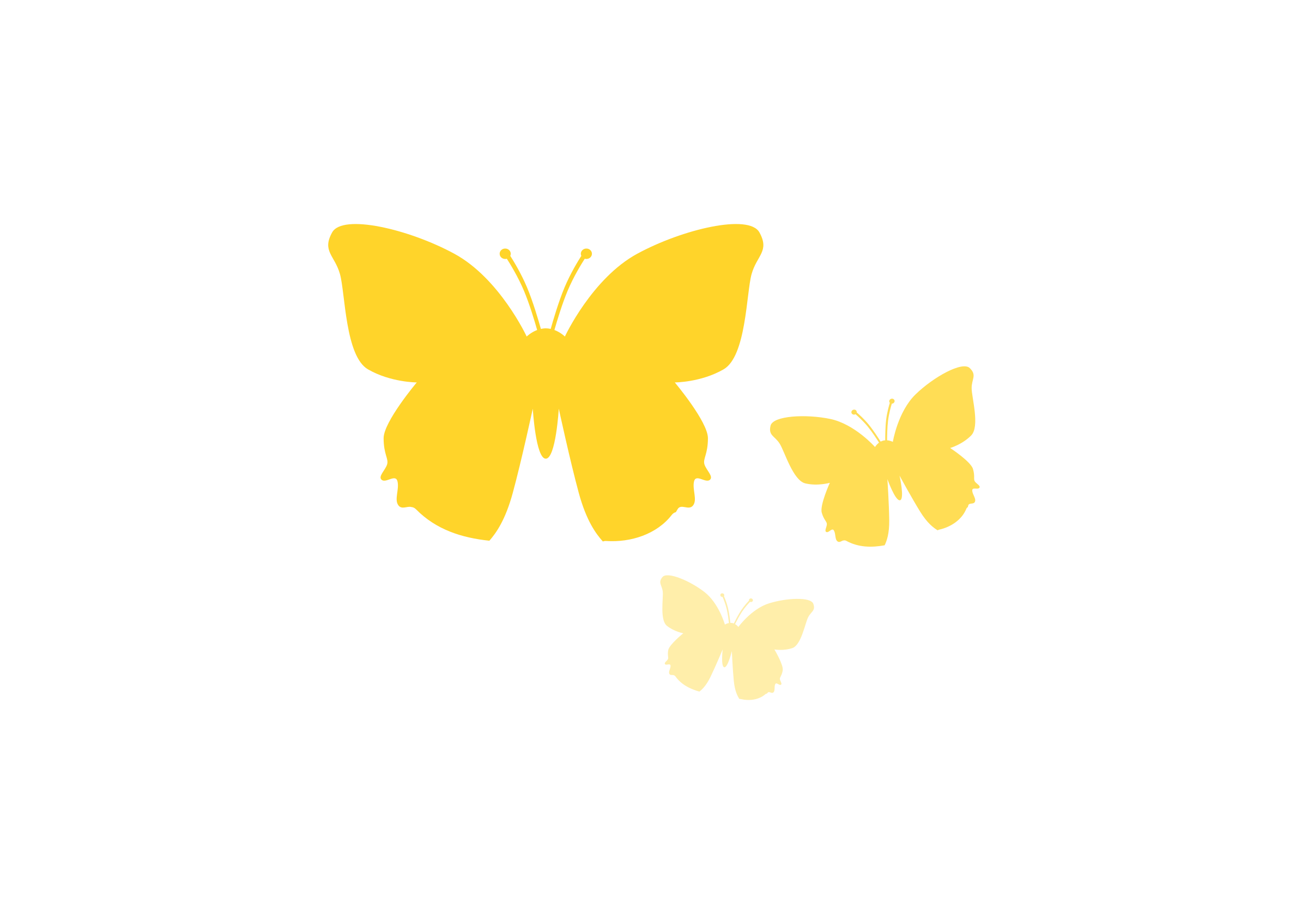 Clipart - butterflies