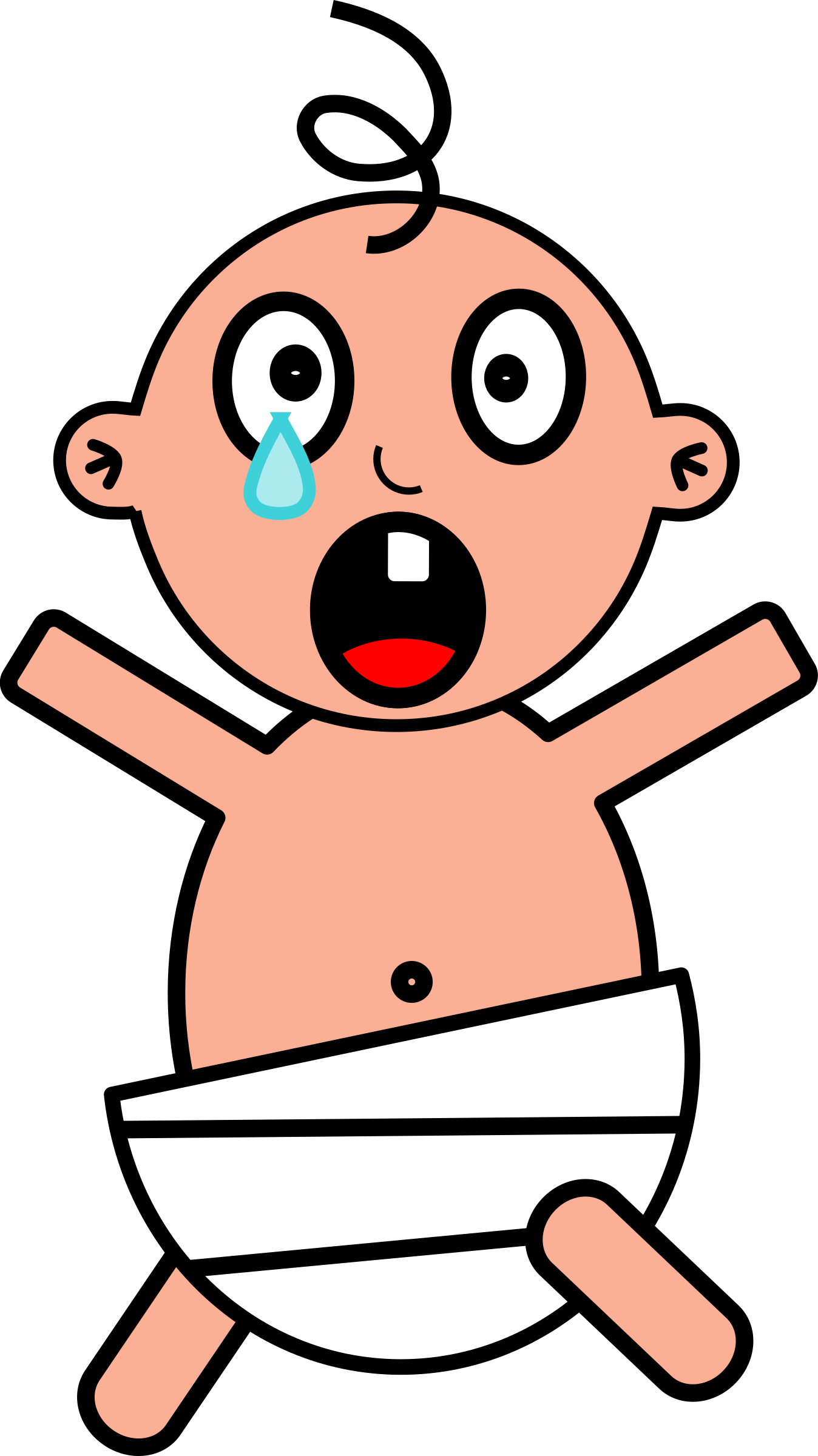 Clipart - Baby Crying