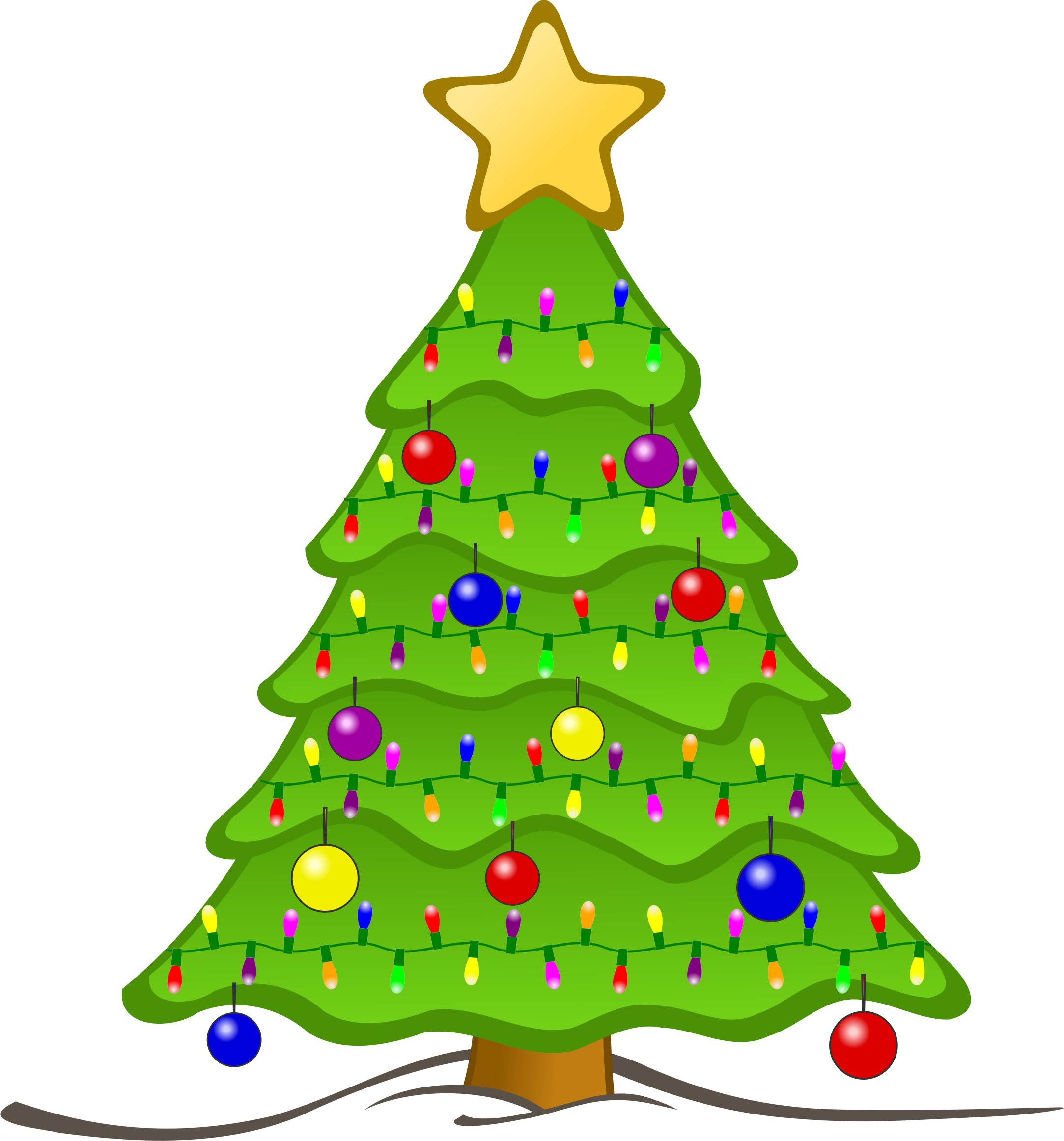 christmas tree clip art animated - photo #2
