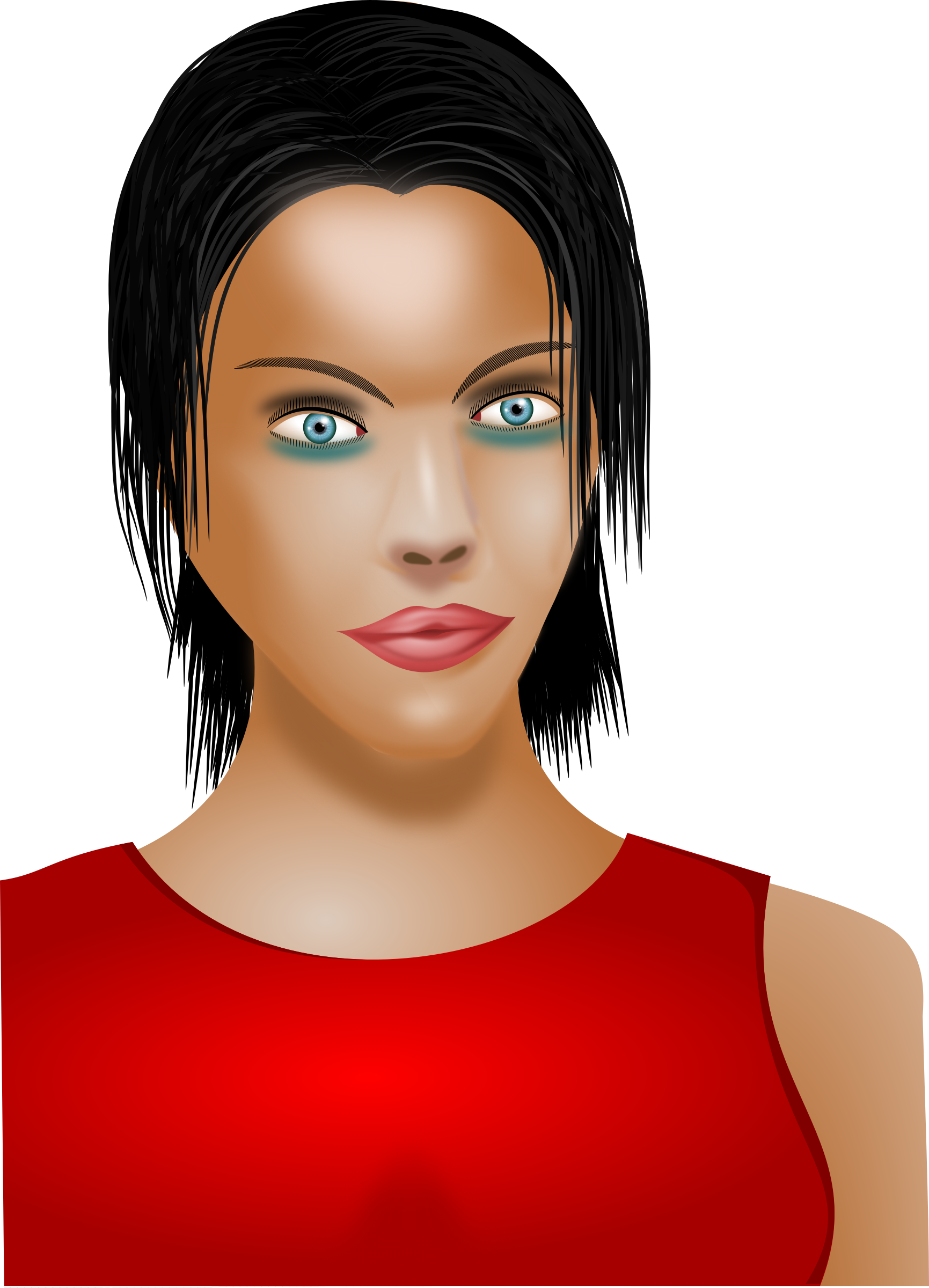 Clipart - young lady