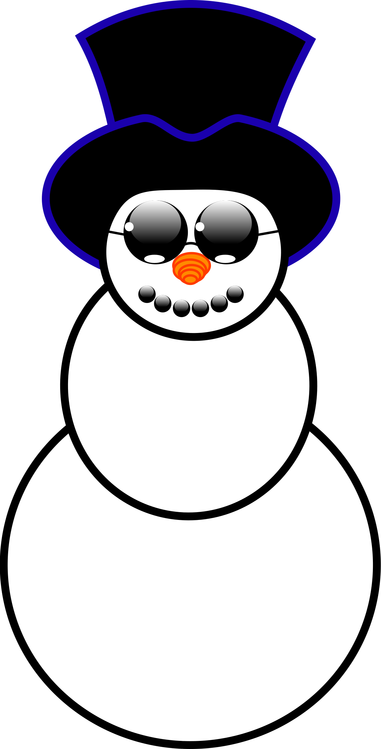 snowman hat clipart - photo #45