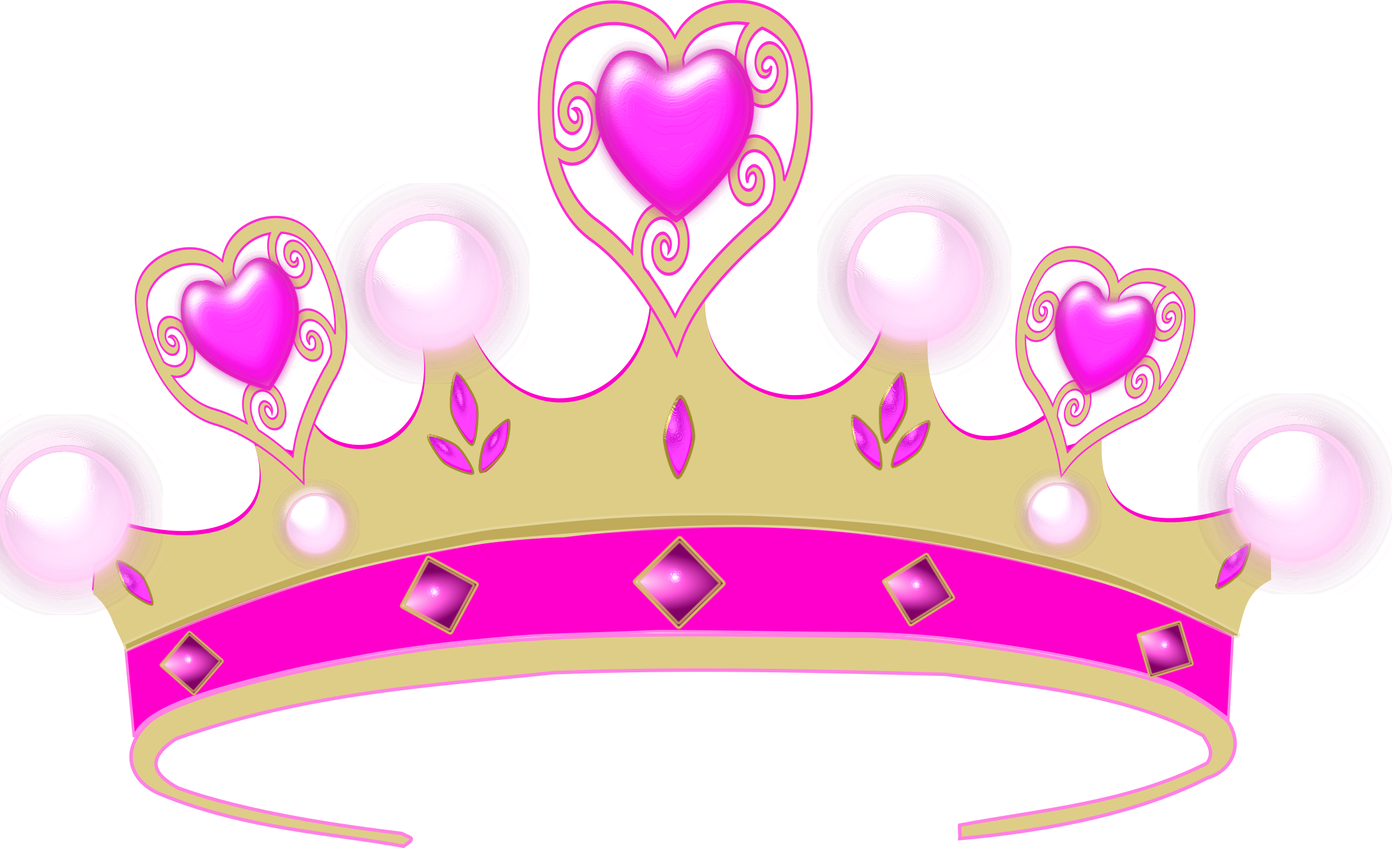 clip art pink crown - photo #27
