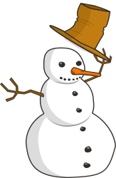 Hat Tip Snowman by schugschug - Snowman tipping his hat.