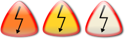 Electric shock. Choque electrico by Ehecatl1138 - Electric shock sign. Se�al de precaucion choque electrico.