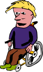 Man in wheelchair by rdevries -