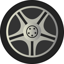 Wheel Tire on Simple Car Wheel Tire Rims Side View By Qubodup   Just A Wheel Side