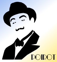 hercule_poirot by Almeidah - A stylized composition of the famous character from the books of Agatha Christie, the detective Hercule Poirot