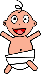 Happy Baby by qubodup - A happy baby smiling