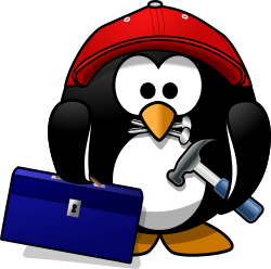 Craftsman penguin by Moini - This dexterous little penguin is there to repair ;-)