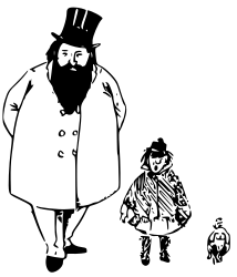 man child and dog by ossidiana - from the bad child's book of beasts http://www.gutenberg.org/etext/27175