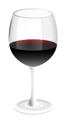 red wine glass by GMcGlinn - wine glass with some tastie red wine in it.