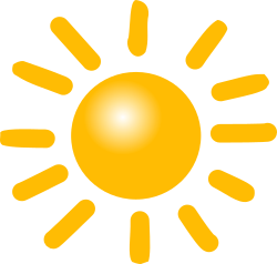 Weather Symbols: Sun by nicubunu - A bright sun