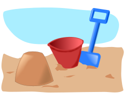 sandcastle 2 by addon - sandcastle, bucket and spade