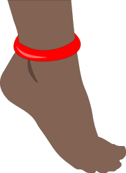 Foot with Anklet by Deluge -