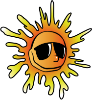 Summer Sunglasses by pianoBrad - A sun, wearing sunglasses, created for the