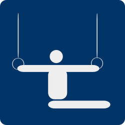 gymnastics pictogram by shokunin - Separate entries of sport pictogram from my set