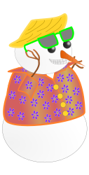 Frosty in Hawaii. Frosty en Hawai by Ehecatl1138 - Frosty spending the holidays in Hawaii. Frosty pasa sus vacaciones en Hawai.