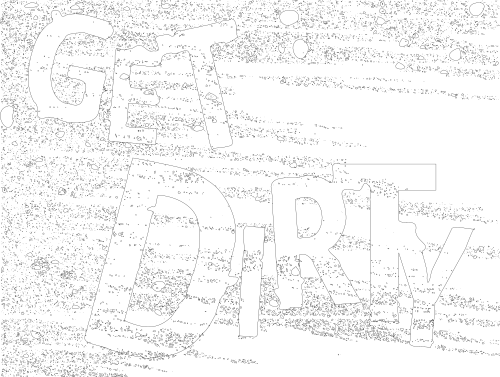 Dirty Text done in Inkscape