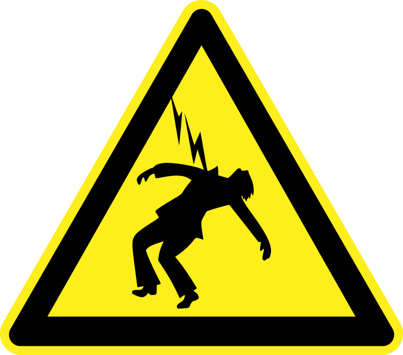 Danger High Voltage Warning Sign