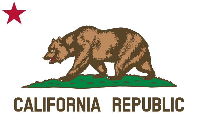 Flag of California (Bear, Star, Plot, Title)