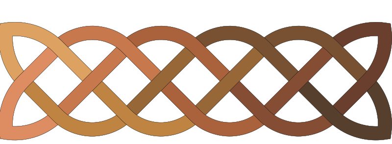 Celtic knot 2D design
