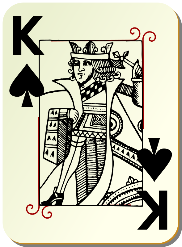 Guyenne deck: King of spades