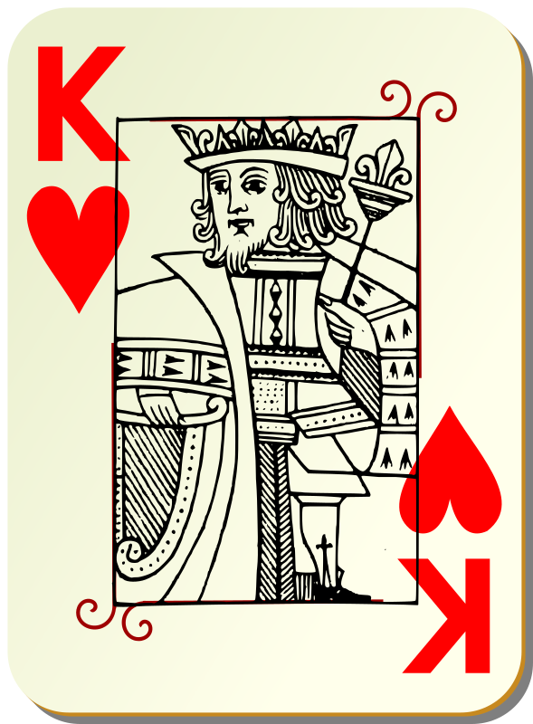 Guyenne deck: King of hearts