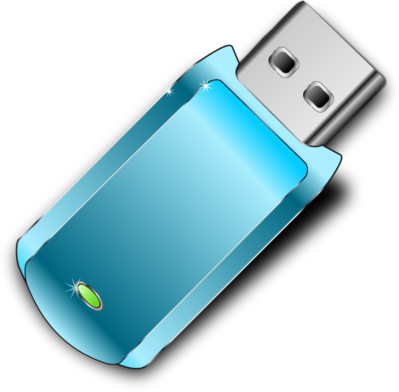 ClÃ© USB bleue