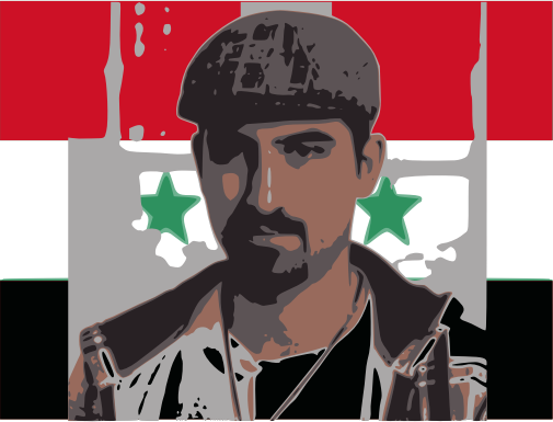 Bassel with syria flag 