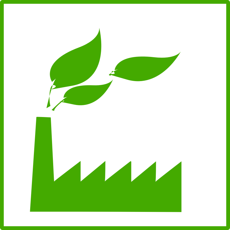 eco green factory icon