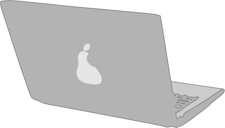 Laptop from rear