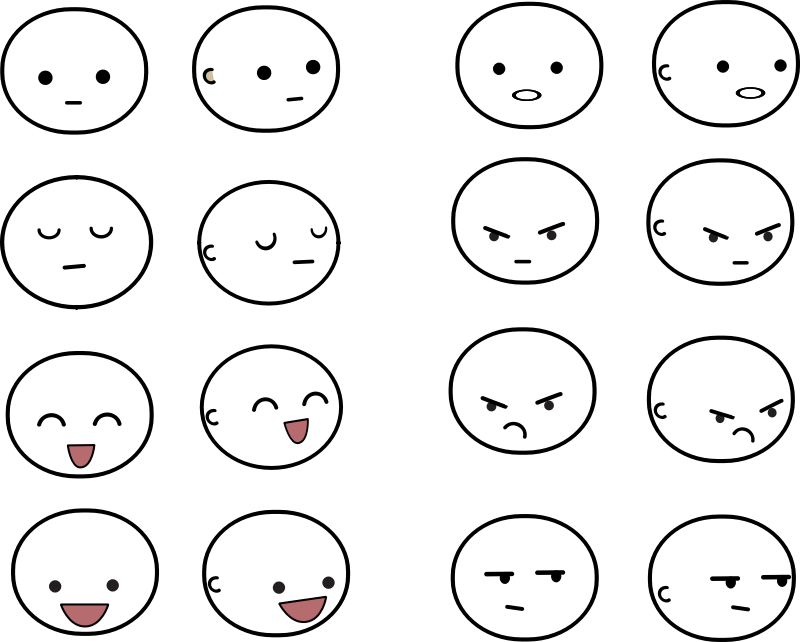 Mix and match facial expressions