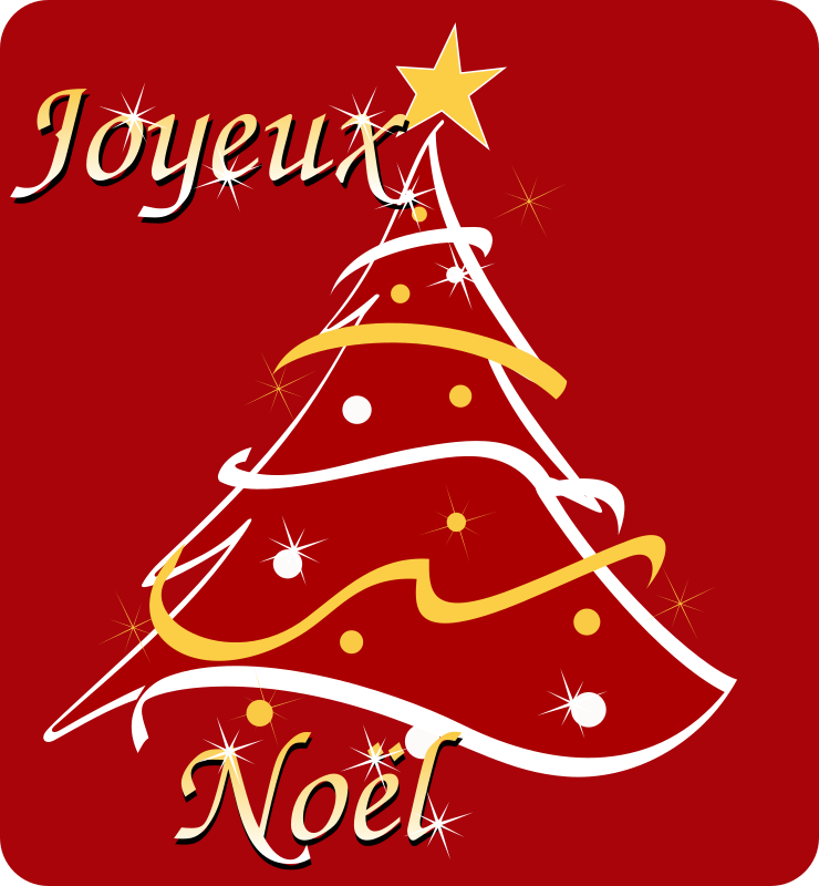 Joyeux Noel - Merry Christmas in french