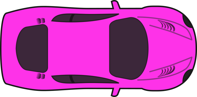 Pink Racing Car (Top View)