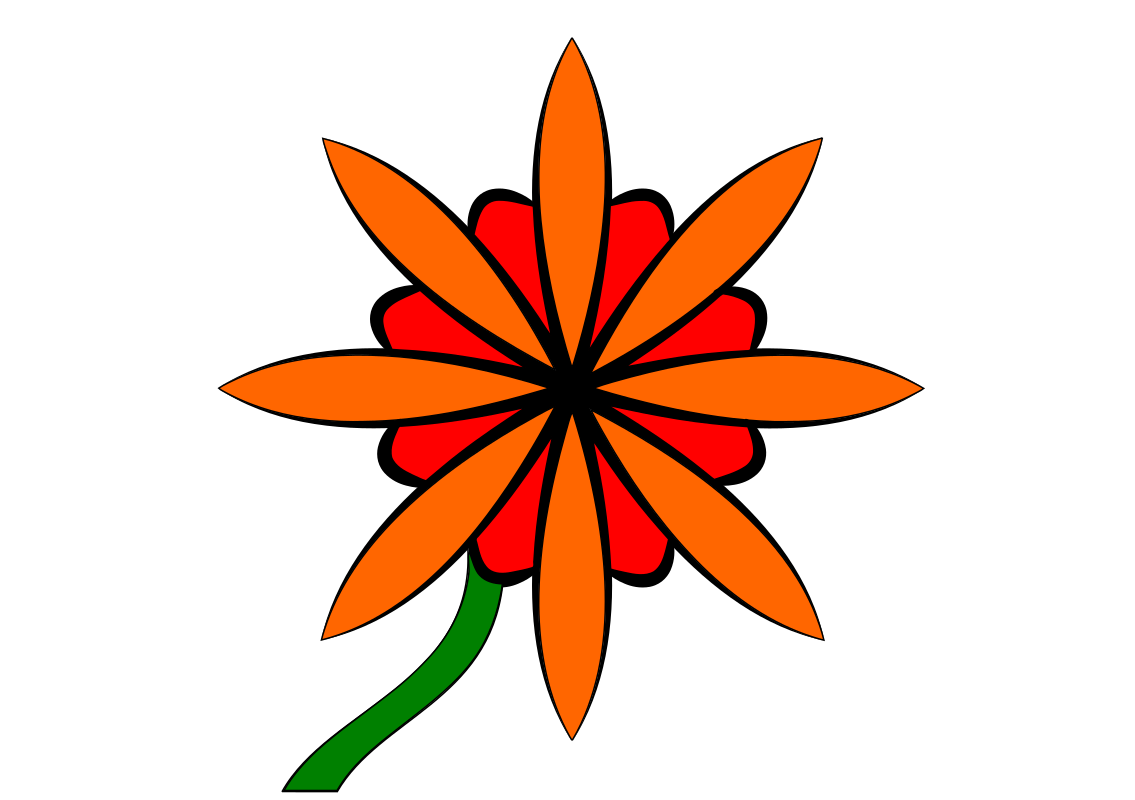 Red & Orange Flower