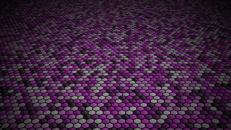 Hexagon wallpaper perspective