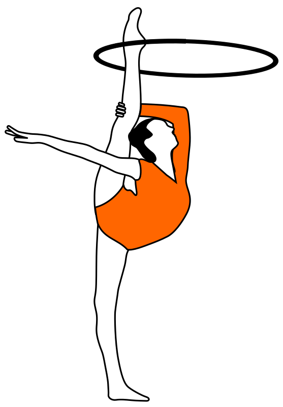 Rhythmic Gymnastics with bow