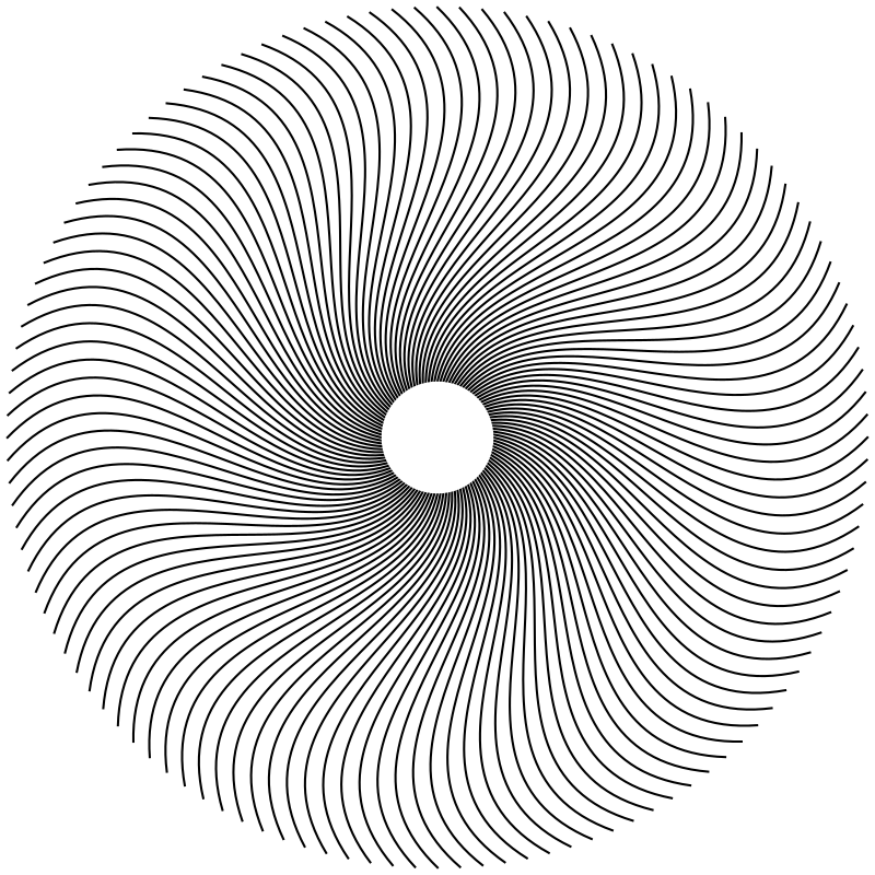 Spiral Line Circle