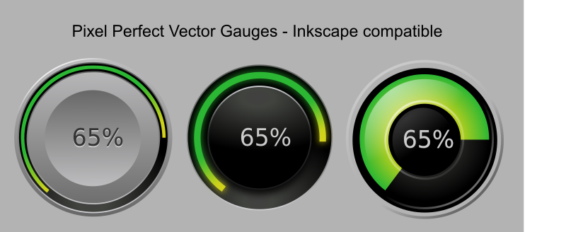 Gauges vector-based - superb quality