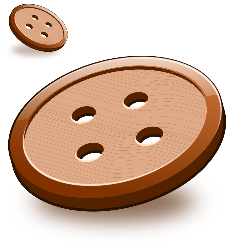 Simple wooden buttons