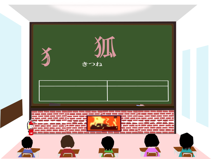 today's kanji 185 kitsune