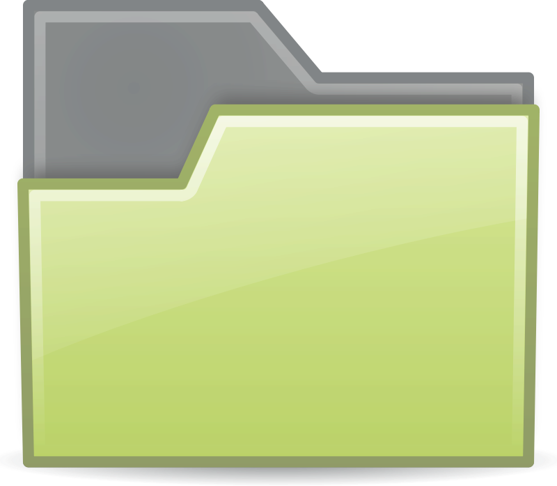 folder green semitransparent