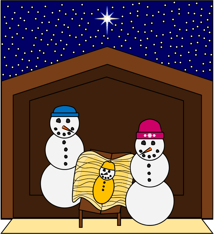 Snowmen Christmas Nativity