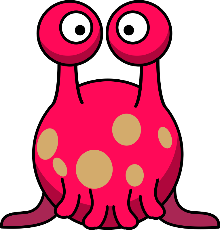 Silly alien in the style of Lemmling