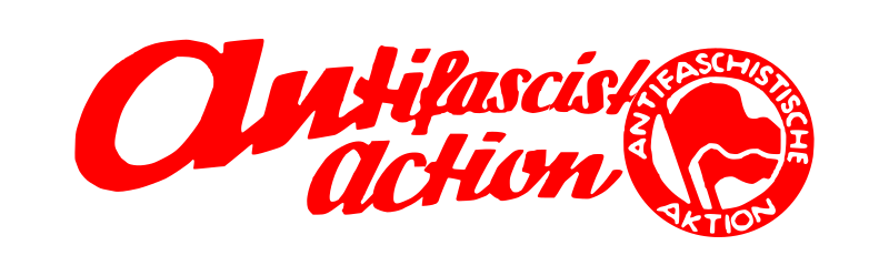 antifascist action lettering