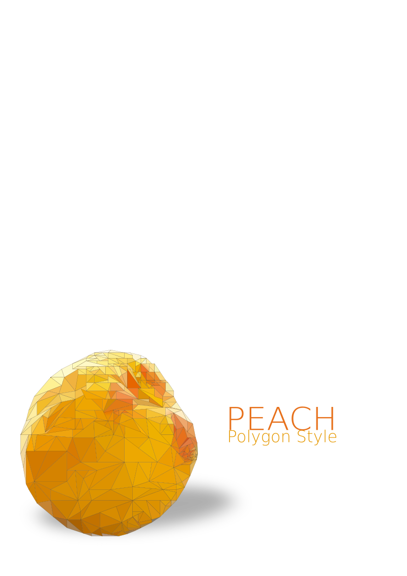 Peach Polygone Style