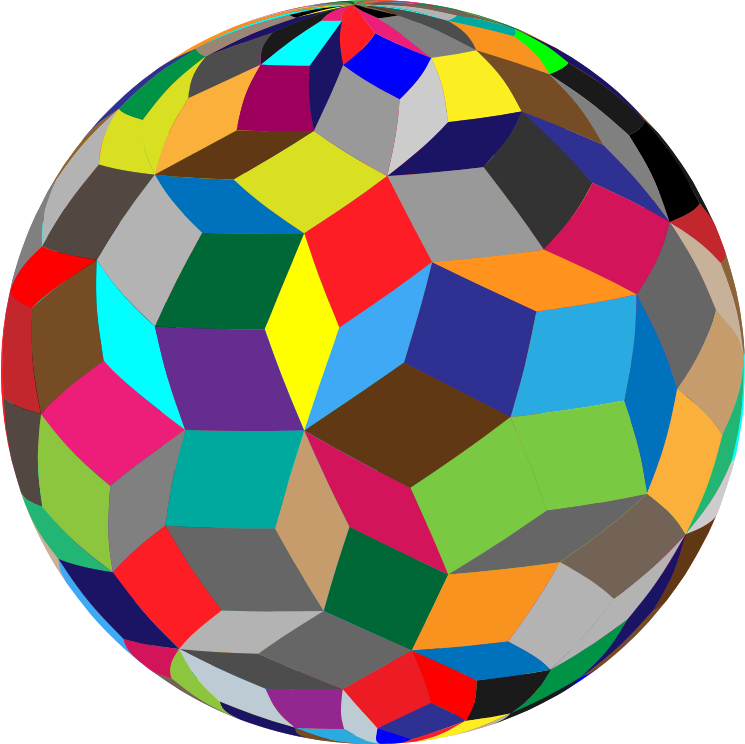 Colorful Geometric Sphere