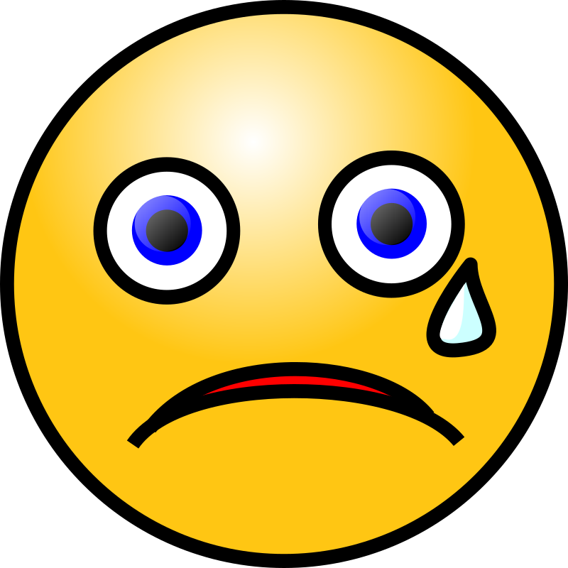 Emoticons: Crying face
