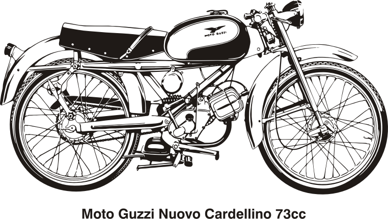 Moto Guzzi Nuovo Cardellino 73cc, year 1960